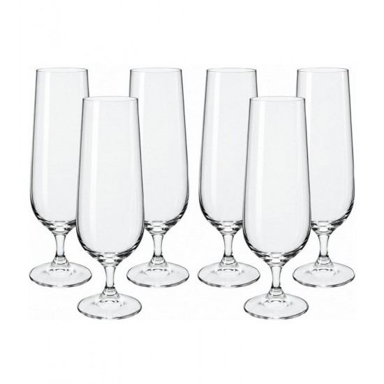 Jogo 6 Taças 380ml Para Cerveja Strix Cristal Ecológico Bohemia